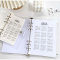 2023 A5 A6 Calendar Notebook Dividers Year Monthly Planner Transparent Bookmarks Loose-leaf Notebook Agenda Notes Pads Dividers. 