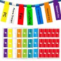 150Pcs/5 Sheets Cable Labels Wire Marking Network Waterproof Laser Printer Sticker Organizer A4 Self-Adhesive Label Cable Tags. 