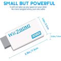 Nintendo wii HDMI 1080p converter adapter. 