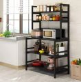 5-shelf Kitchen Bakers Rack with Hutch Industrial Microwave Oven Stand Free Standing Kitchen Utility Cart Storage Shelf Organizer. 