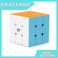 Rubik Cube 3X3 QY, Original Rubik Cube 3x3x3 Sticker less, Best Quality Fast Speedy Magic Rubik Cube , Best Scramble Cube. 