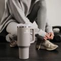 Stanley Quencher H2.0 FlowState Tumbler Mug with Lid and Straw Suitable For Hot and Cold Both Car Mug Travel Cup Insulated. 