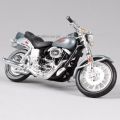 Maisto Harley Davidson FXS Low Rider 1977 Grey 1:18 Motorcycle Model. 