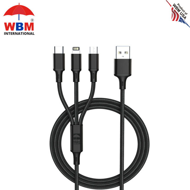 WBM%20Smart%203%20in%201%20Fast%20Charging%20Cable%20for%20iPhone/Android%20Type-C%20Braided%20USB%20Data%20Cable%20-%20Image%204