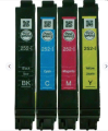 Genuine EPSON 252 Black/Cyan/Magenta/Yellow Ink Cartridges 4 pack. 