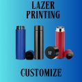 CUSTOMIZE Name Water Bottle LED Temperature Display | Imported 500ml Stainless Steel Cold & Hot Water Bottle for Boys Girls & Kids, Sports & Gym | Thermos Flask | (Half Liter). 