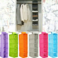 Household Essentials Cedarline 6-Shelf Hanging Closet Organizer, Heavy-Duty Cotton Canvas, Breathable, Versatile, Compact, Perfect for Rod or Wire Closets, Natural. 