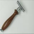 Double Edge Razor for Men, Natural Wood Handle Safety Razor with All Metal Waterproof Head, Classic Long Handle Double Edge Safety razor,. 