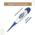 Digital Thermometer with Alarm | °C/°F | Quick Reading | Flexible Tip. 