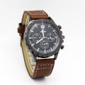 Foreign trade fashion simple men's watches, belt men's watches, casual business sports men's watches, student watches one piece dropshipping. 