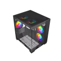 BOOST PANDA GAMiNG PC CASE BLACK WiTHUT FAN. 
