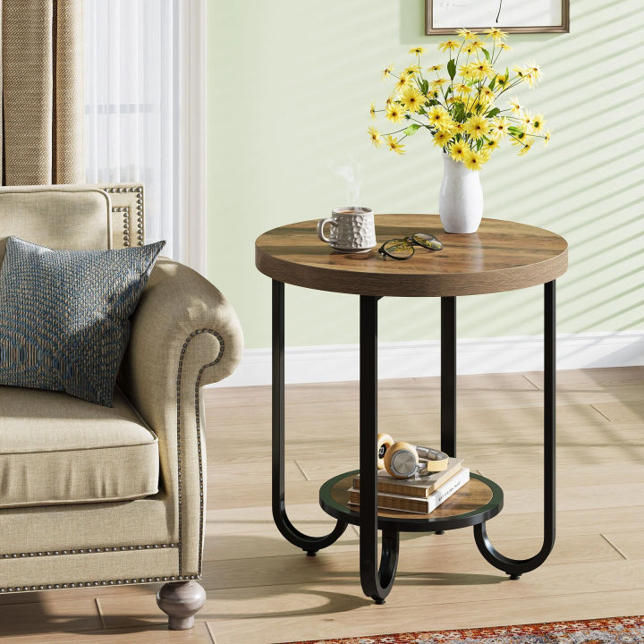 2-Tier%20End%20Table,%20Round%20Side%20Table%20Nightstand%20with%20Curved%20Metal%20Legs%20-%20Image%202