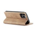For iPhone 14 Pro CaseMe-013 Multifunctional Retro Frosted Leather Phone Case. 
