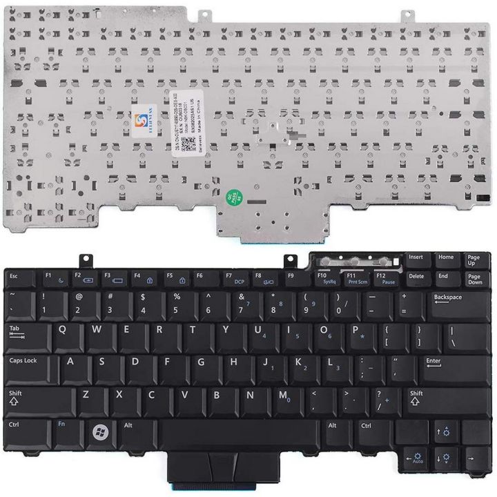 Laptop Notebook Keyboard For DE Latitude E6400  P/N  PK130310800 – Black