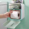 Multifunctional Wall Hanging Tissue Box Bathroom Kitchen Storage Box Nordic Style Environmental Protection Material Punch-Free. 