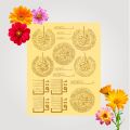 RESIN ART'S TRANSPARENT FOILED  STICKERS IN GOLD. 