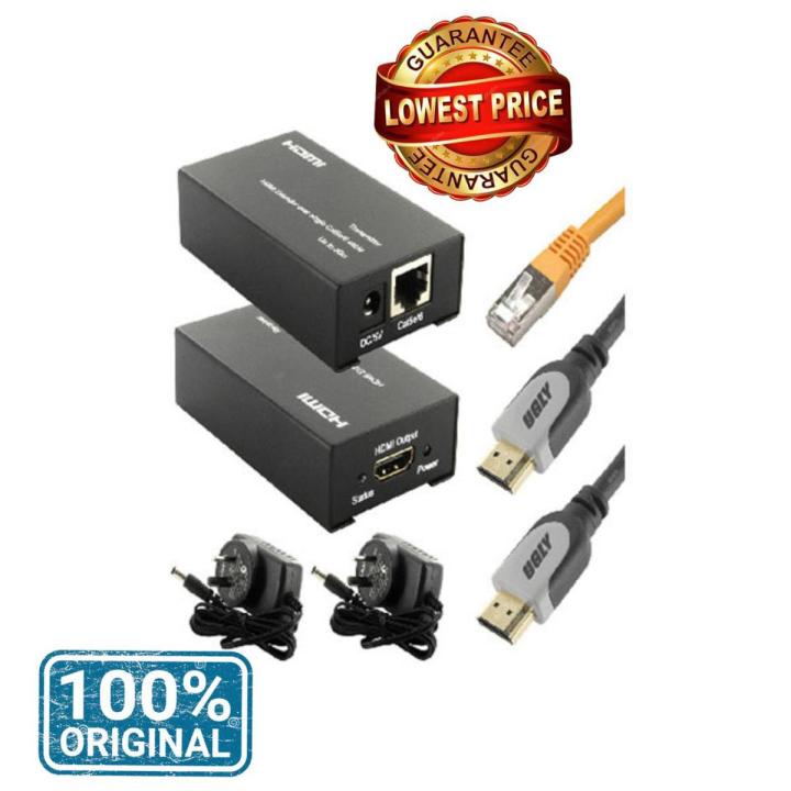 HDMI Extender Transmitter TX RX with CAT5e CAT6 RJ45 60M HD 1080P