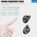 【COD+Ready Stock + FREE Shipping 】VIVO F9 TWS Touch Control 5.0 Bluetooth Earphone Wireless Earphones Stereo LED Display Earbuds Head. 