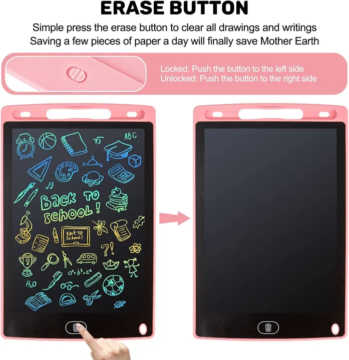 Kids'%20LCD%20Writing%20Tablet%206.5/10/12%20Inch%20-%20Colorful%20Educational%20Drawing%20Board%20with%20Erase%20Button,%20Unisex%20Drawing%20Pad%20for%20Kids%201-4%20Years%20-%20Image%205