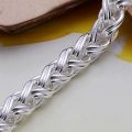 Wholesale 925 Sterling Silver Bracelets Jewelry chain women lady men 6mm 4MM high quality valentine gift beautiful factory price. 
