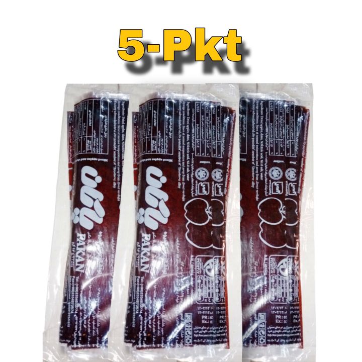 Lavashak Imli 5 Packets in One Pack 20 Sheets per Packet Sweet & Sour Tangy Delight