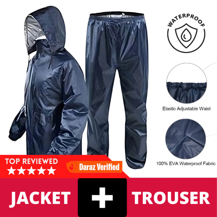 Rain Suit / LITE WATER PROOF / Rainsuit / Rain Cote With Trouser / Rain Coat With Cap For Men And Women