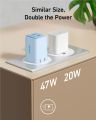 Anker 521 Charger (Nano Pro),40W PIQ 3.0 Dual Port Compact Fast USB C Charger , for iPhone 14/13 Mini,Xiaomi. 