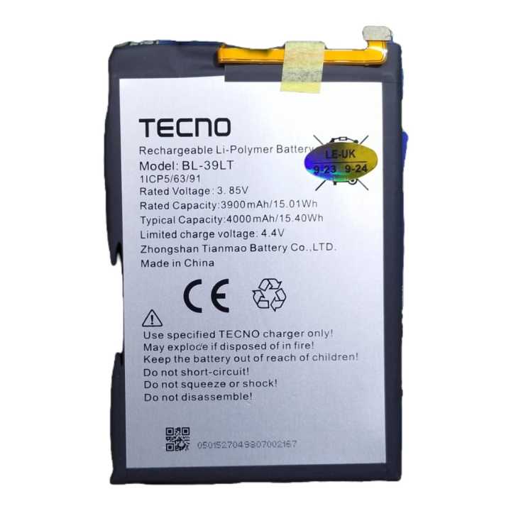 Techno%20Spark%204%20Battery,%20BL-39LT%20Battery,%20Techo%20Battery%20-%20Image%204