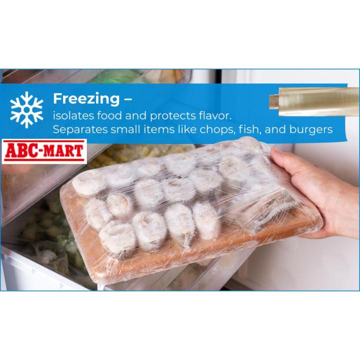 Cling Film Food Wrap SMALL 45CM Packaging Plastic Wrap Cling Film Safe Food Grade Wrap Eco Plastic Roll Pvc Cling Film by ABC Mart