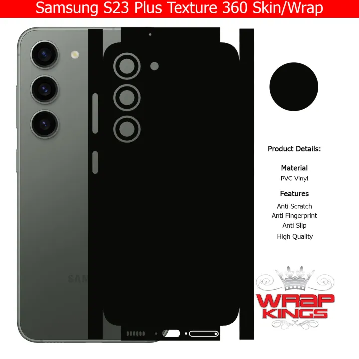 Samsung%20Galaxy%20S23%20Plus%20Skin/Wrap%20360%20Protection%20Sheet/%20Carbon%20fiber/%20Matte/%20Transparent/%20Lamination%20Back%20And%20Sides%20Included%20Camera%20Skin%20-%20Image%205