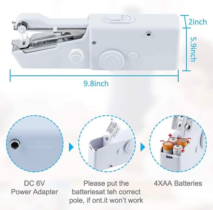 Handy Stitch Mini Sewing Machine Mini Handy Stitch Handheld Sewing ...