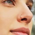 Light Weight Simple Classic Mini Gold Color Nose Ring. 