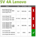 Outdoor Security CameraKFD 5V 4A Laptop Charger for Lenovo IdeaPad 100S-11IBY Ideapad 100S 11.6 Lenovo Miix 300 300-10IBY MIIX 320 320-10ICR 310, iota One 10.1 iota 360 laptop 2210, Fusion 5 Lapbook AC-DC Power Adapter. 