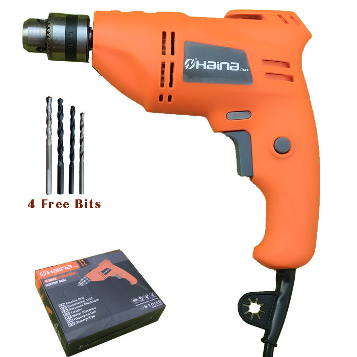 Original Haina Electric 450 Watt 10mm Drill Machine For Professional Work