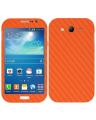Samsung Galaxy Grand Neo Orange Carbon Fiber Texture Mobile Skin. 
