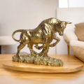 Majestic Bull Statue for Home Décor - Feng Shui Good Luck Ornament for Career and Wealth. 