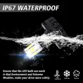 Bike Led Headlight Bulb M6 Headlight Lamp with Flasher 3 in 1 Modes for Motorcycle Universal. 