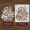Tulip Plant Reusable Stencil for Airbrush Painting DIY Wall Art and Crafts Ideal for Home Decor, Scrapbooking, and Albums. 