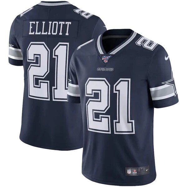Men s Original Brand Ezekiel Elliott Navy Dallas Cowboys Vapor Limited Jersey Daraz.pk