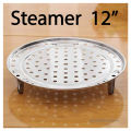 Stainless steel steamer stand and steamer rack high quality steamer pot best chicken & beef steamer tray chicken roasting pot available in 8 10 12 inches. 