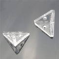 72Pcs Acrylic Corner Brackets with Semitransparent Screws Clear 3-Hole Right Angle Joint Brace Brackets. 