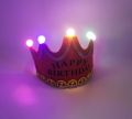 HAPPY BIRTHDAY LED CROWN BIRTHDAY PARTY WEAR LED CROWN. 