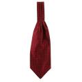 Men's Ascot Cravat Ties Formal Accessories Silk Pocket Square Scarf Red. 