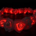 LED Red Rose Flower Fairy Lights, battery powered with 10 led. 