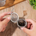 ModularTech - Tea Ball Strainer Mesh Reusable Stainless Steel Infuser Filter Clip Spice Herbal Diffuser Steeper Locking Kitchen Tools. 