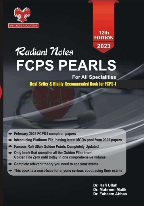 Q Rafiullah Radiant Notes FCPS Pearls by Rafi Ullah 12th Edition | Daraz.pk