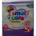 SMART CARE BABY DIAPERS-LARGE (4)-7 TO 15 KG-JUMBO PACK-84 PCS. 