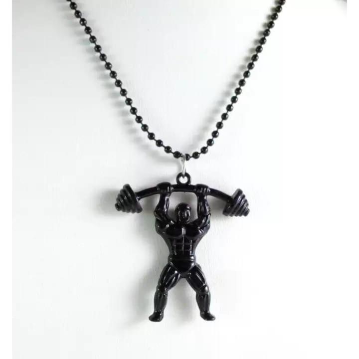 Muscular Dumble Theme Chain Locket