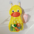 Baby Bath Toys Cute Duck Mesh Net Toy Storage Bag Strong With Suction Cups Bath Game Bag Bathroom Organizer Water Toys For Kids. 