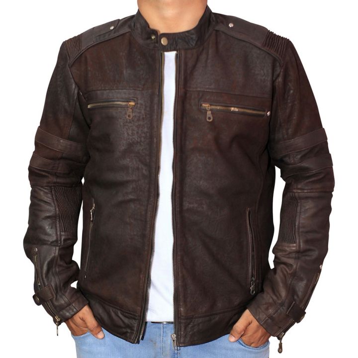 Brand%20New%20Soft%20Lambskin%20Original%20Leather%20Biker%20Jacket%20for%20Men%20Matt%20Finish%20Snuffing%20Stuff%20-%20Image%204